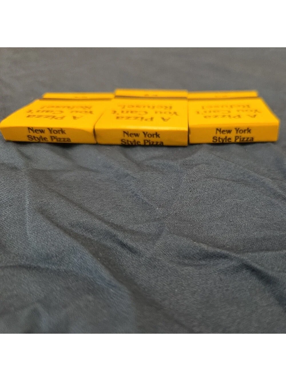 Vintage Yellow Godfather’s Pizza Matchbook Full Unstruck All- American Match Co.